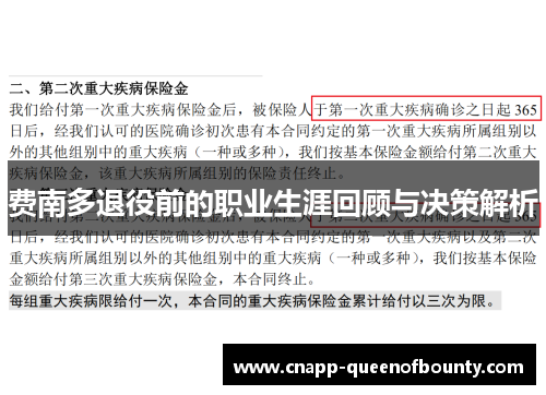 费南多退役前的职业生涯回顾与决策解析