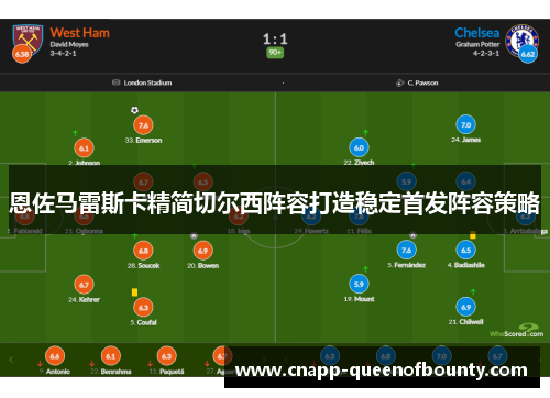 恩佐马雷斯卡精简切尔西阵容打造稳定首发阵容策略